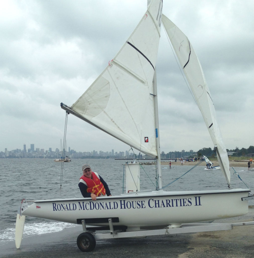 FCYC Integration Regatta Ron Holland in one of the boats for the race