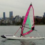 UBC Sailbot 'Ada' sailing trails Vancouver, British Columbia