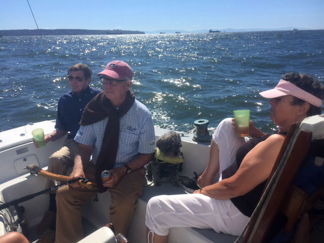Ron Holland and guests sailing aboard Kia Aura