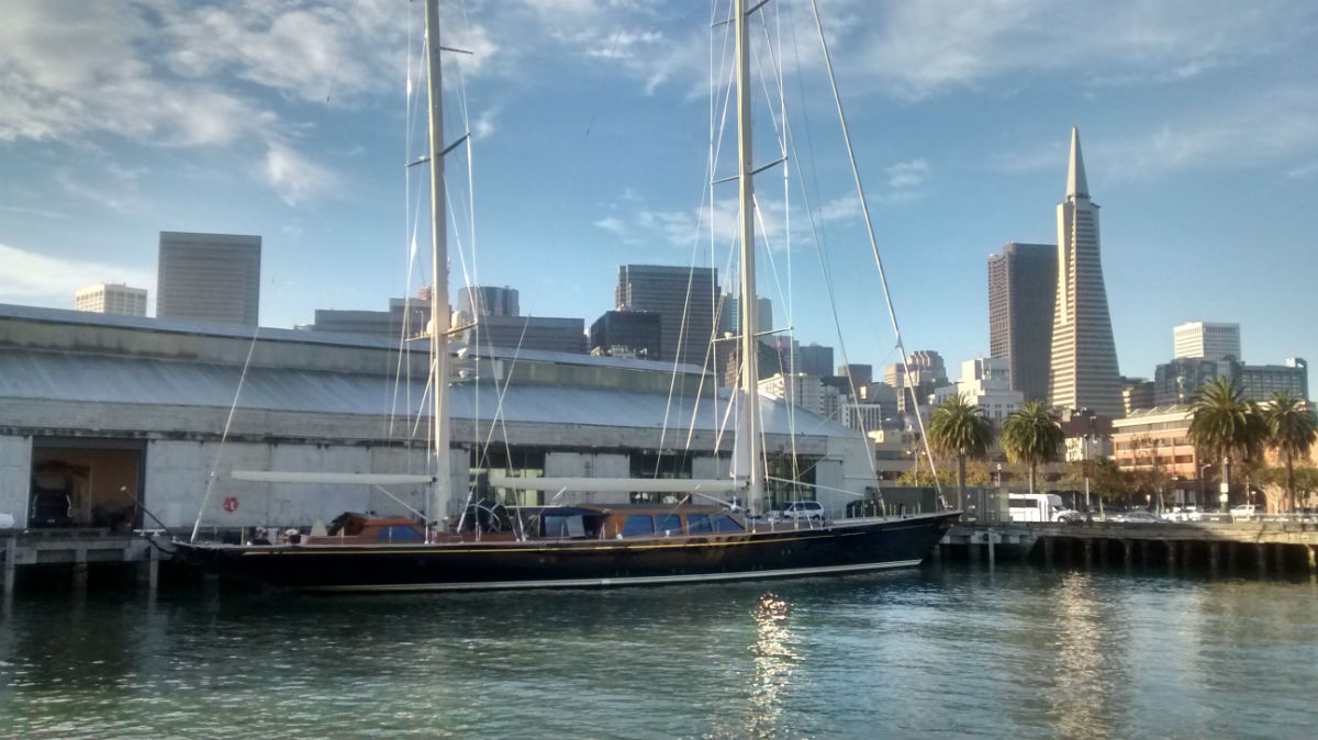Ron Holland Design, sailing Yacht Thalia in San Francisco