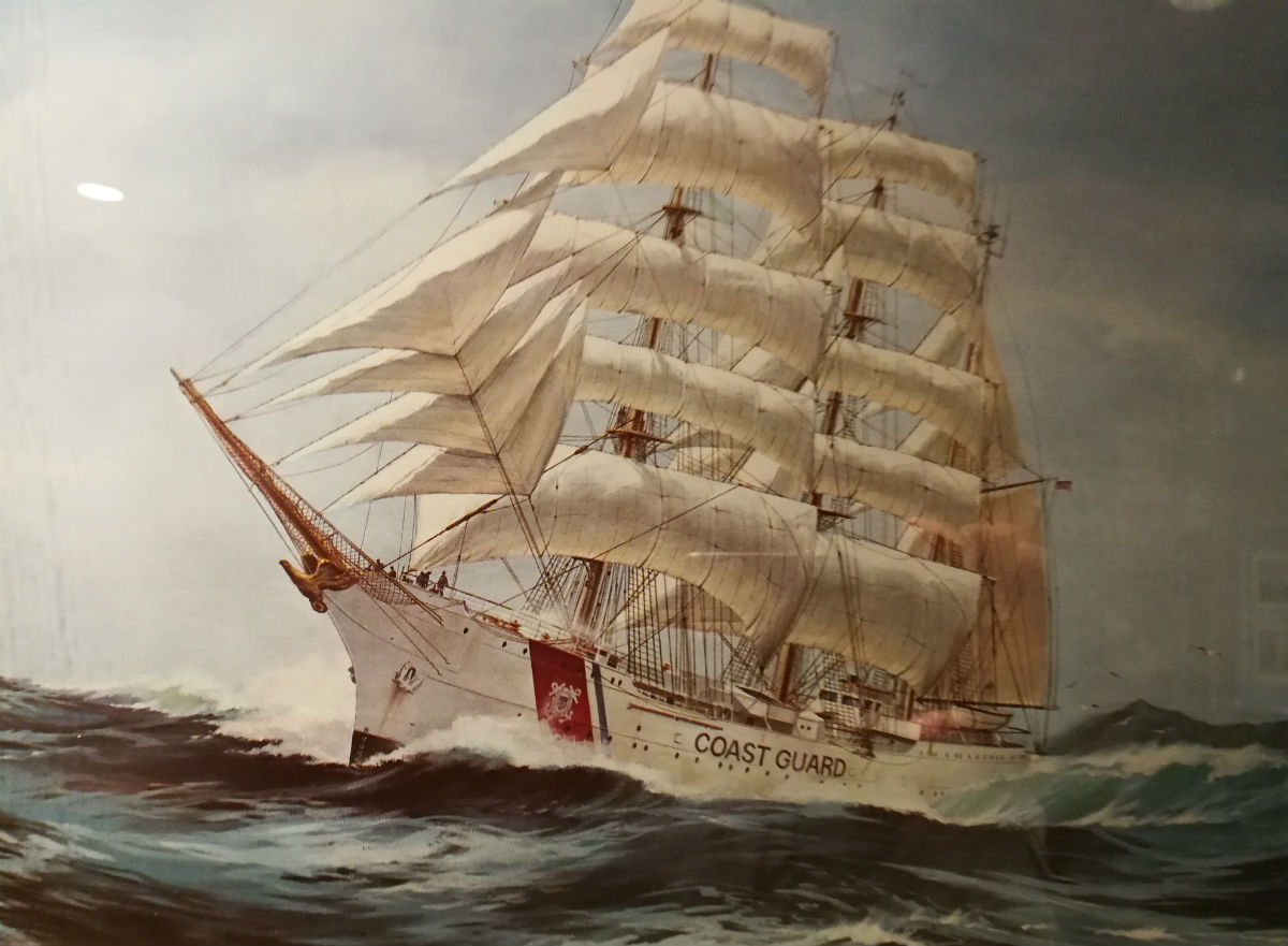 Painting of Tall Ship USCG Eagle