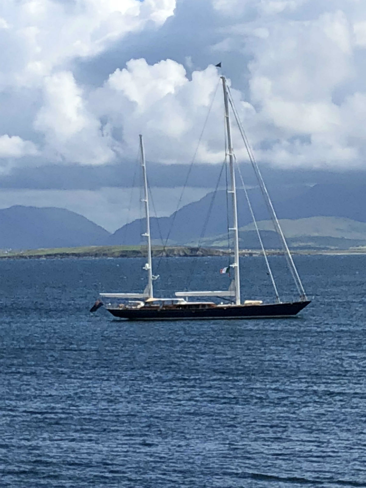 Sailing Yacht Christopher off Claire Island, coast of Ireland