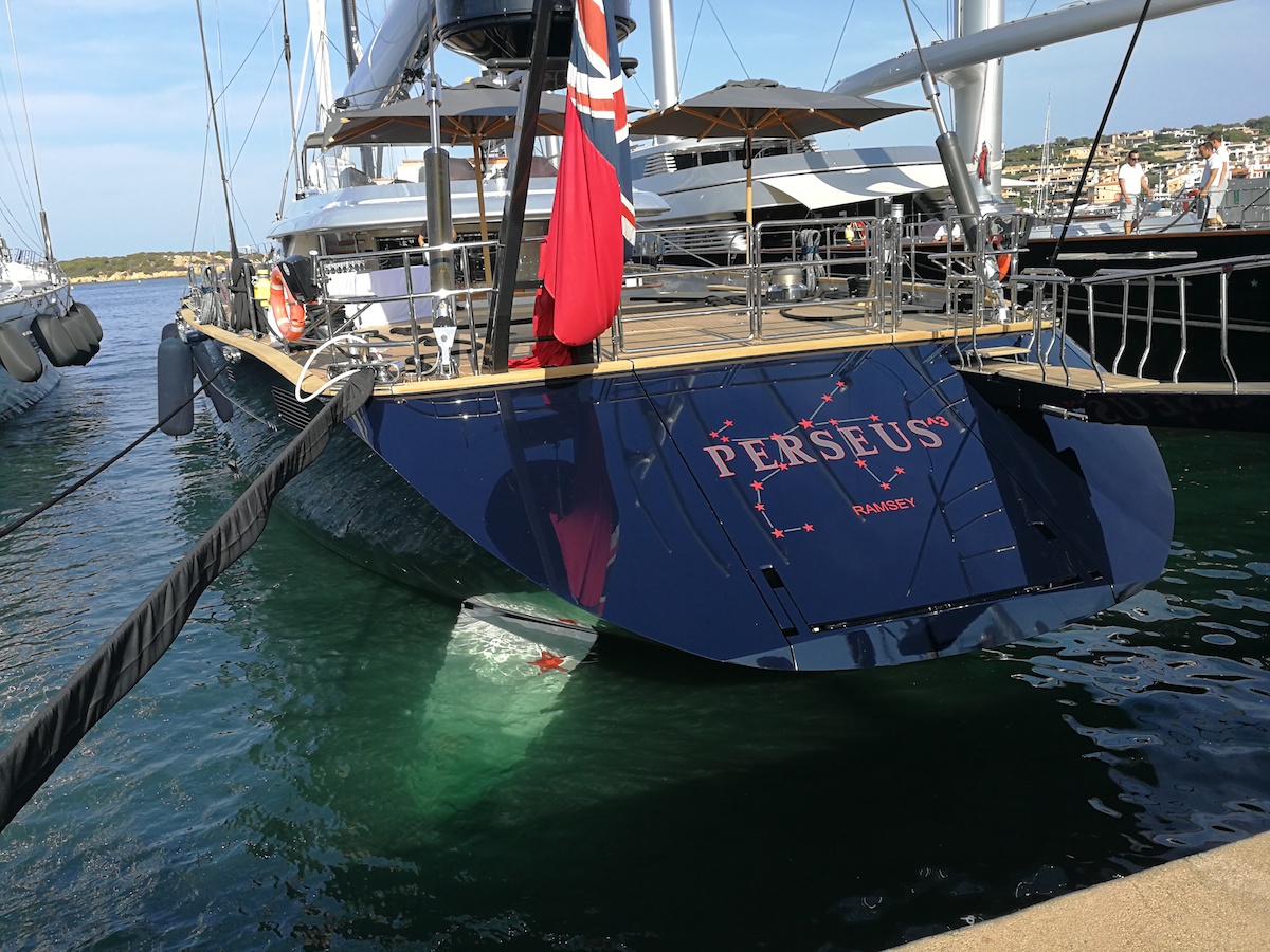 Perseus^3 sailing yacht at Perini Navi Cup in Porto Cervo September 2018