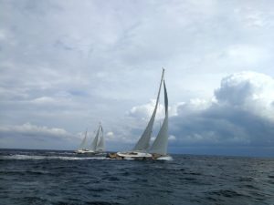 Sailing yachts designed by Ron Holland race at Perini Navi Cup in Porto Cervo, Italy September 2018