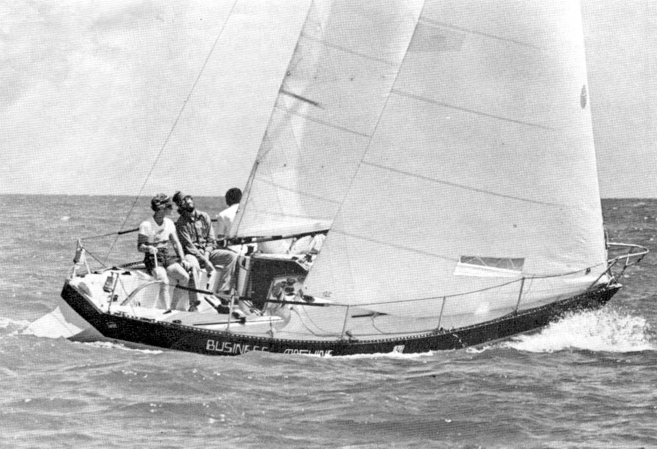 Sailing Yacht "Business Machine" in the 1976 Quarter Ton Cup
