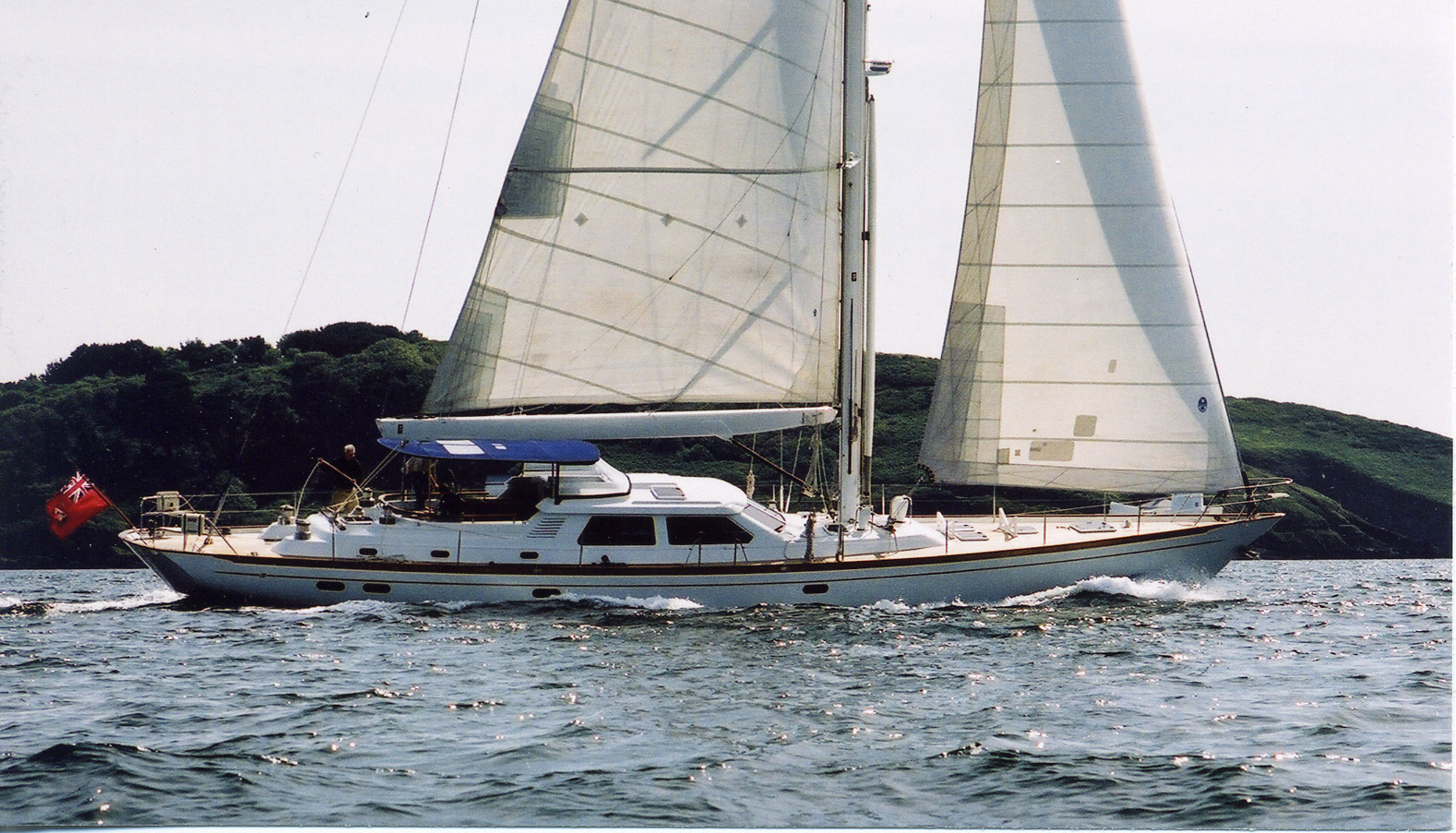 Ron Holland Design yacht "Golden Opus" sailing in Singapore waters