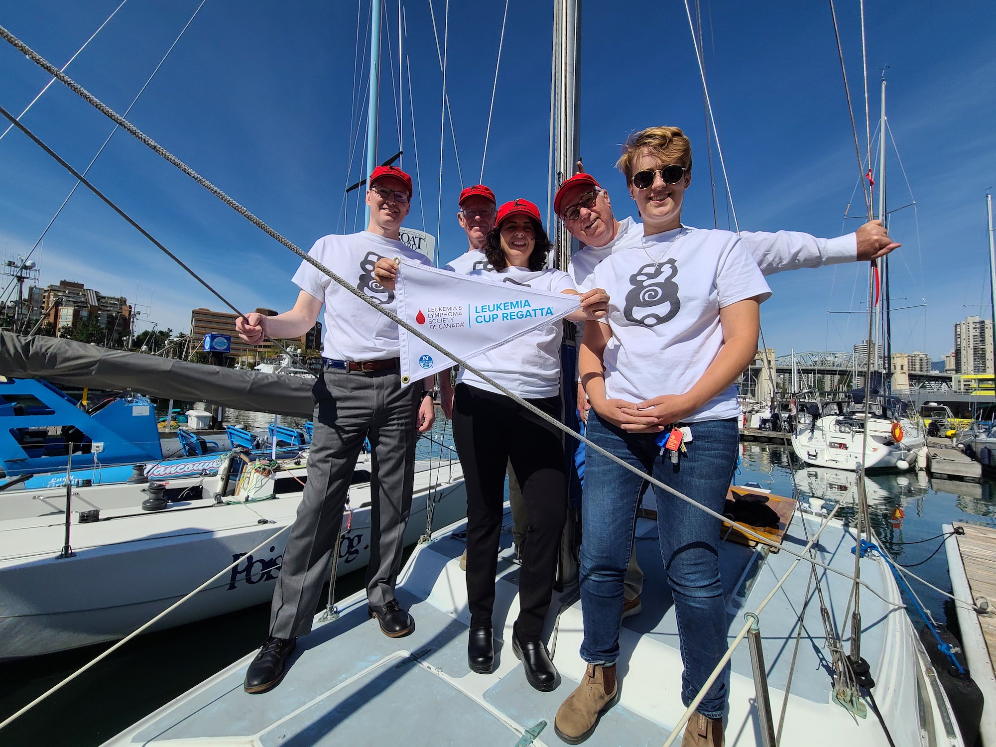 Kia Aura Crew sail in the Royal Vancouver Yacht Club 2021 Leukemia Cup fundraiser